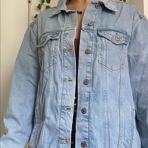 Light wash Denim oversized jacket